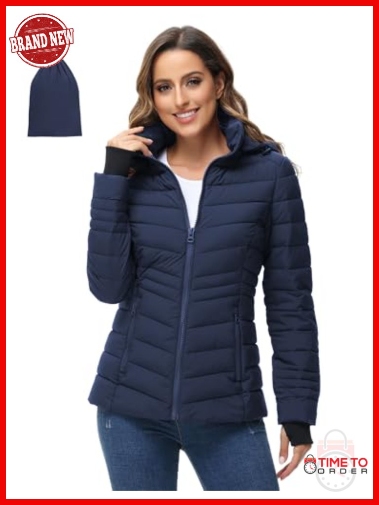 Lightweight Packable Puffer Jacket With Detachable Hood